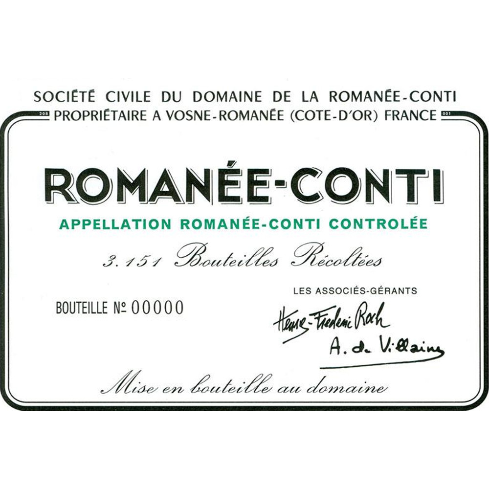 - Romanée-Conti Grand Cru :